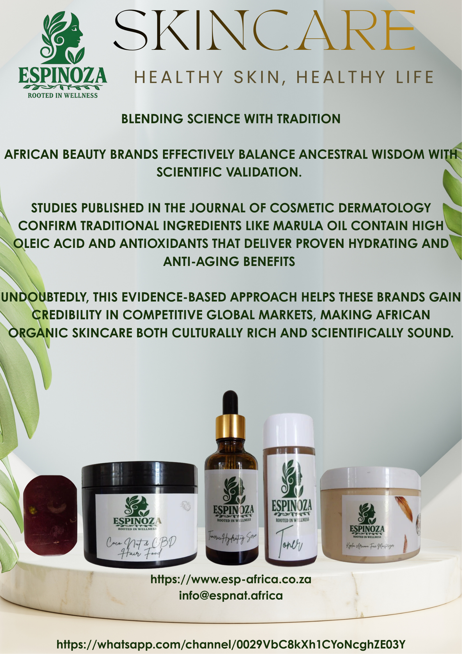 Brand Story Espinoza Natural Organic Skincare Products