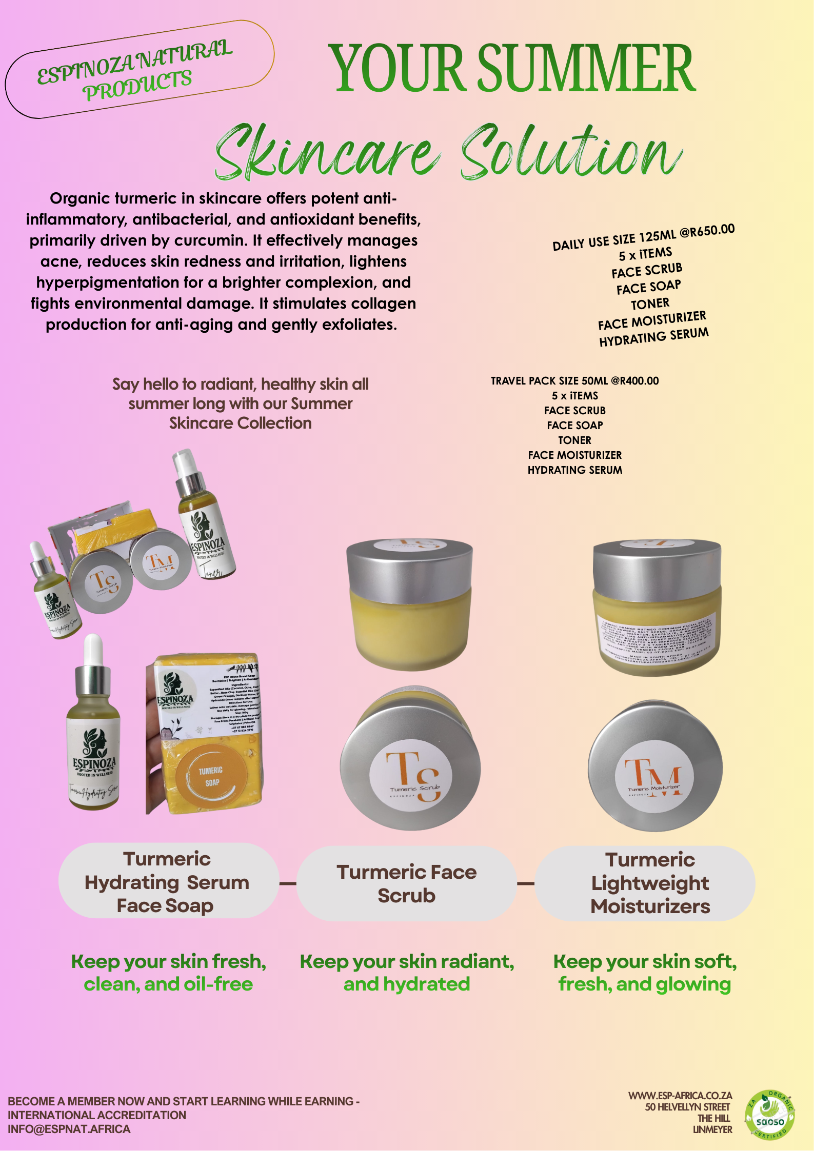 Brand Story Espinoza Natural Organic Skincare Products